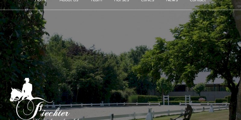 Vernieuwde website Fiechter Quality dressage horses BVBA uit Merksplas online